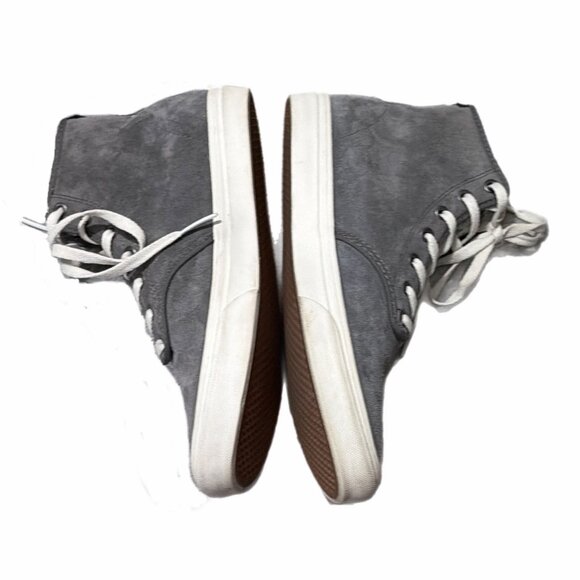 Vans Sneakers Womens 9.5M Gray Suede High Top Camden Skater Grunge Tomboy Urban - Picture 6 of 16